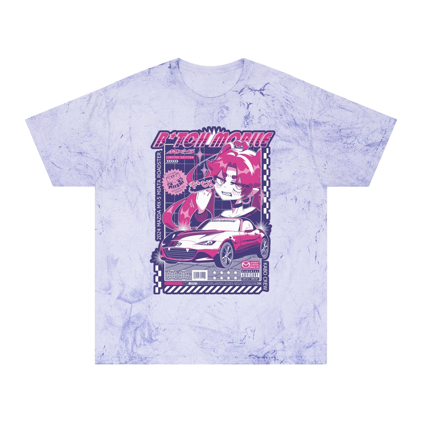 B*tch Mobile Bisexual Pride Flag Graphic T-shirt