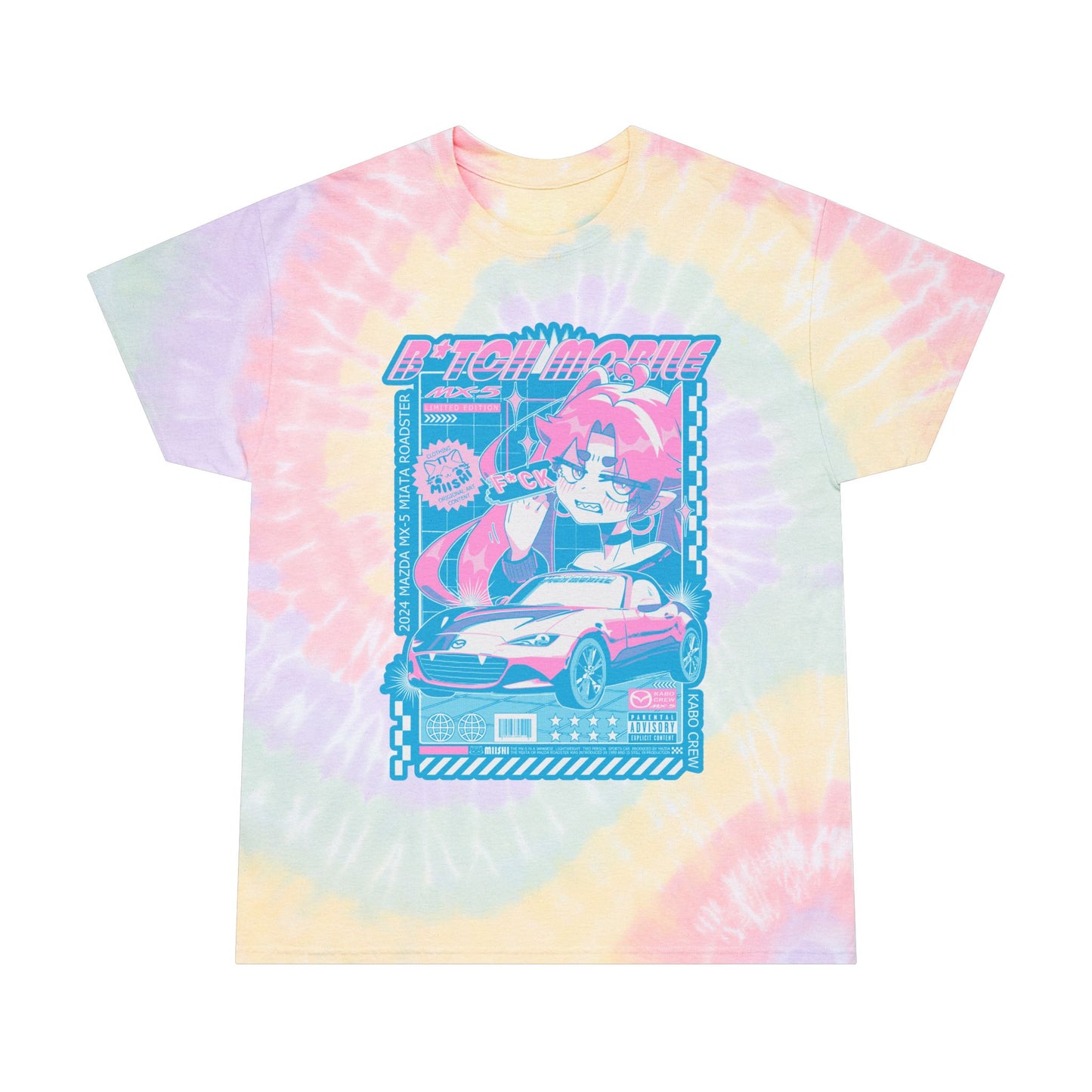 B*tch Mobile Trans Pride Flag Graphic T-shirt