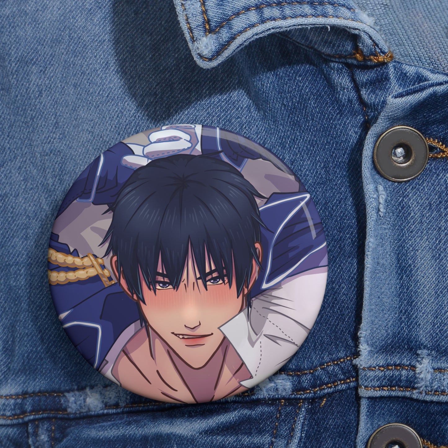 Roy Mustang Military Uniform Pin Botton