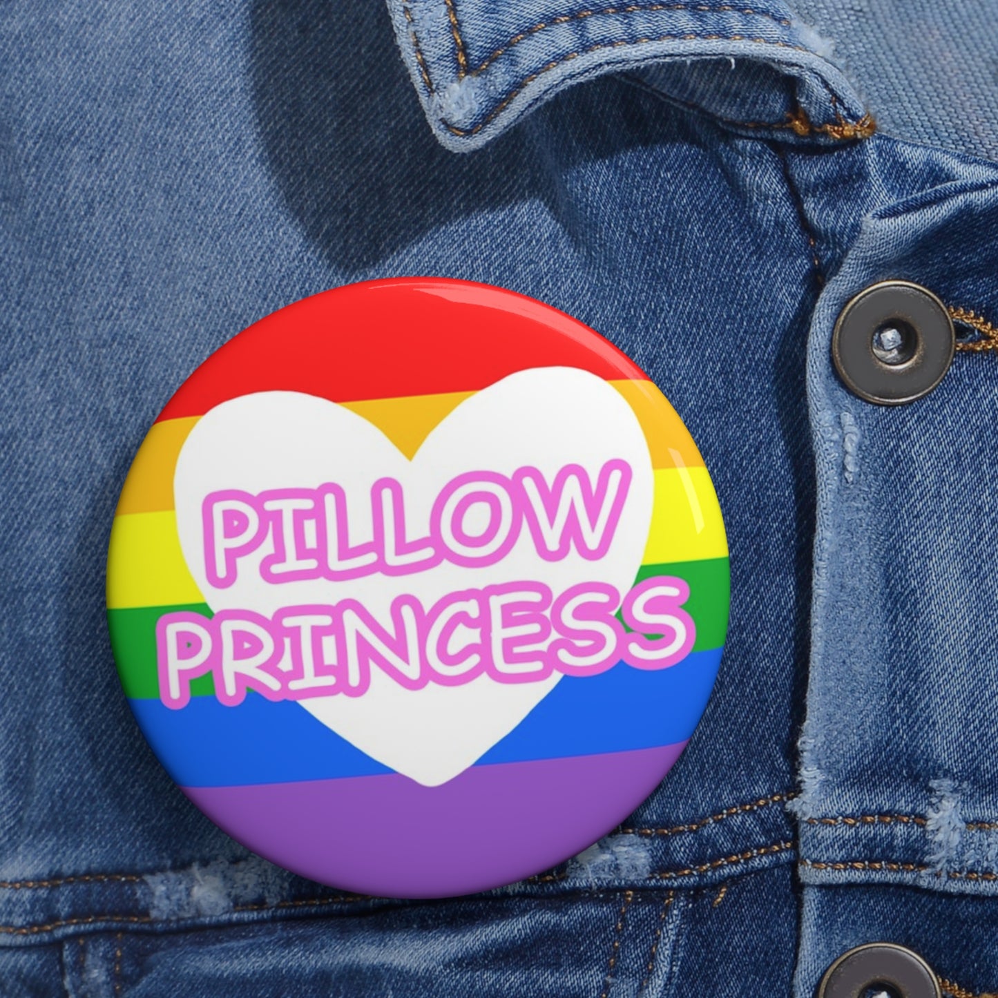 Pillow Princess Pin Button
