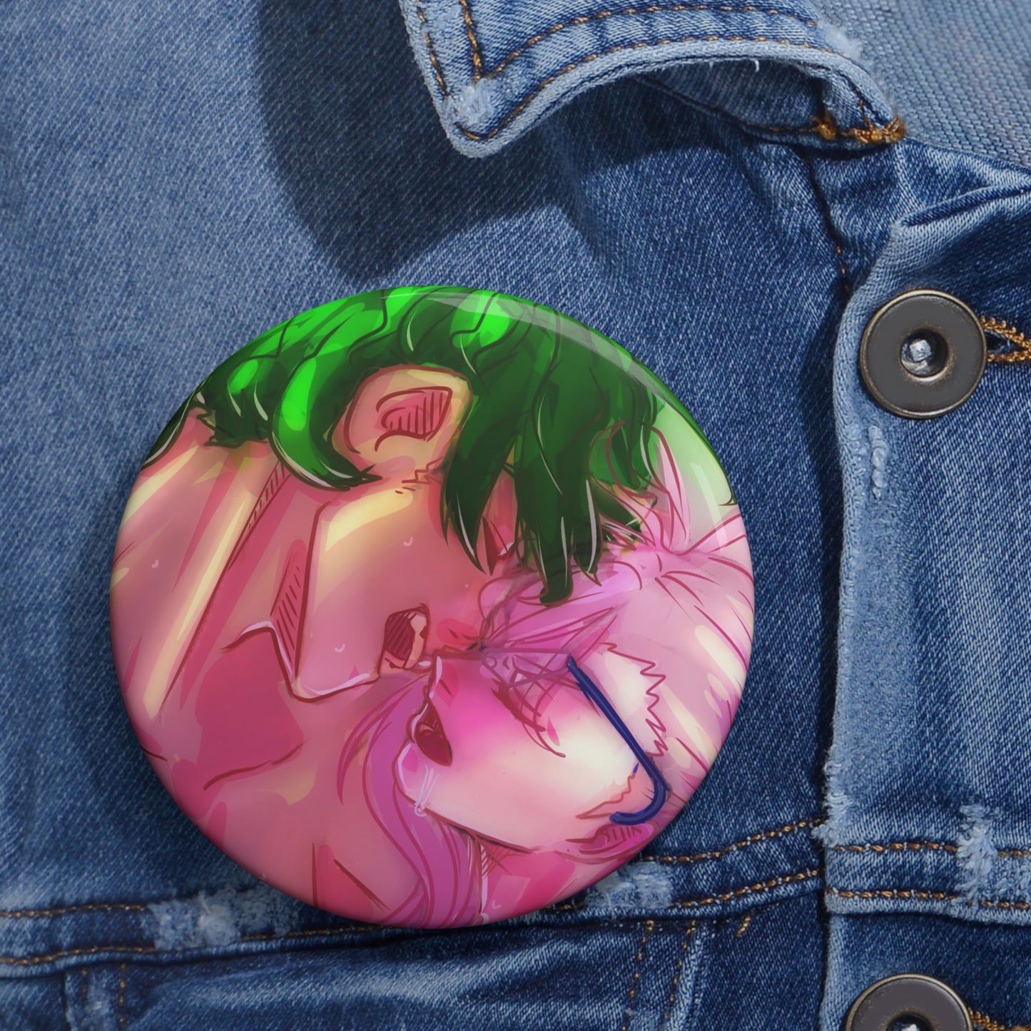 MachaBlossom Pin Button Joe x Cherry Blossom