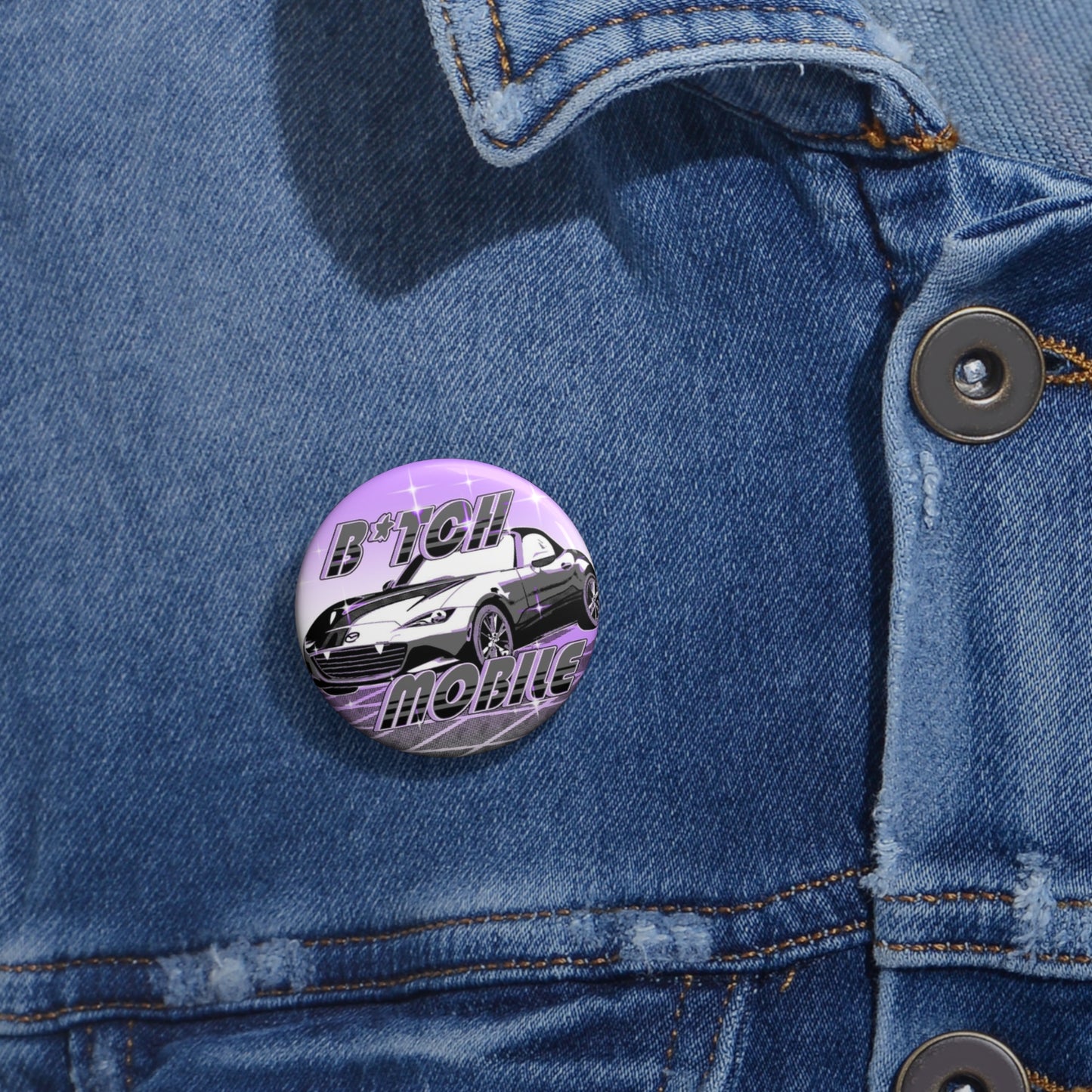 B*tch Mobile Ace Pride Pin Button