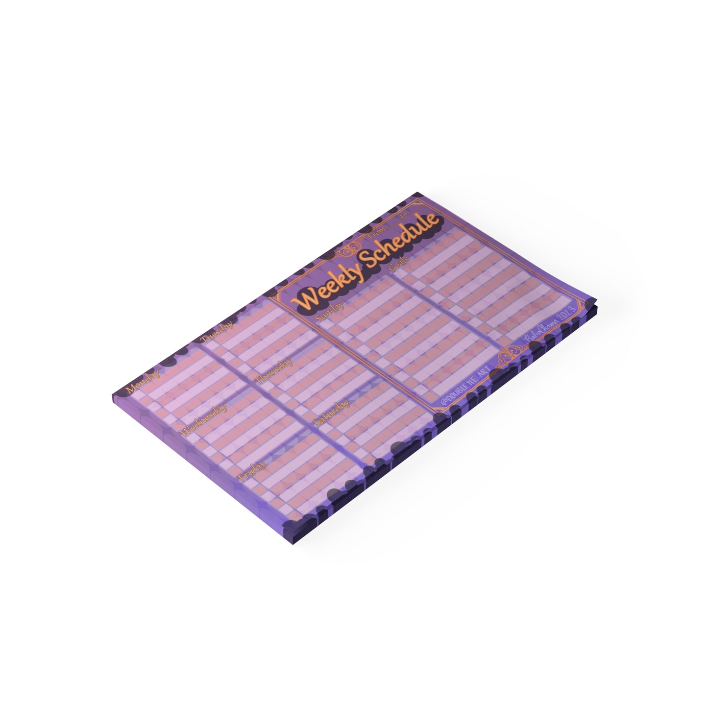 Weekly Planner Halloween Notepad