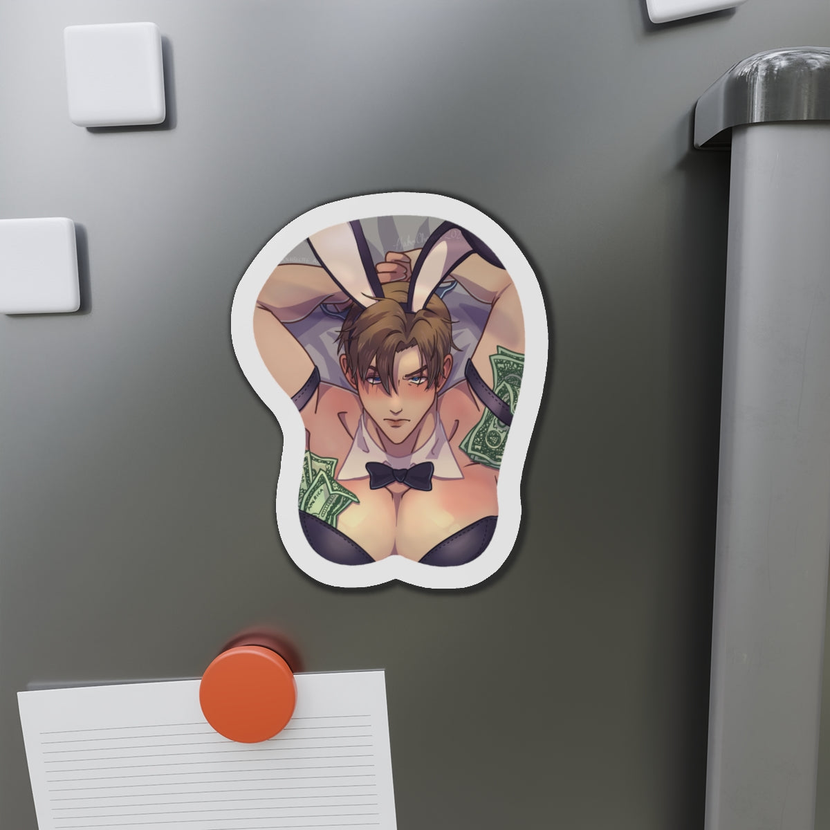 Leon Kennedy Bunny Suit Die-Cut Magnets