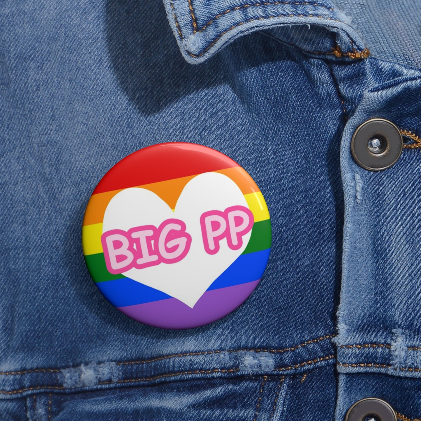 Big PP Pin Button