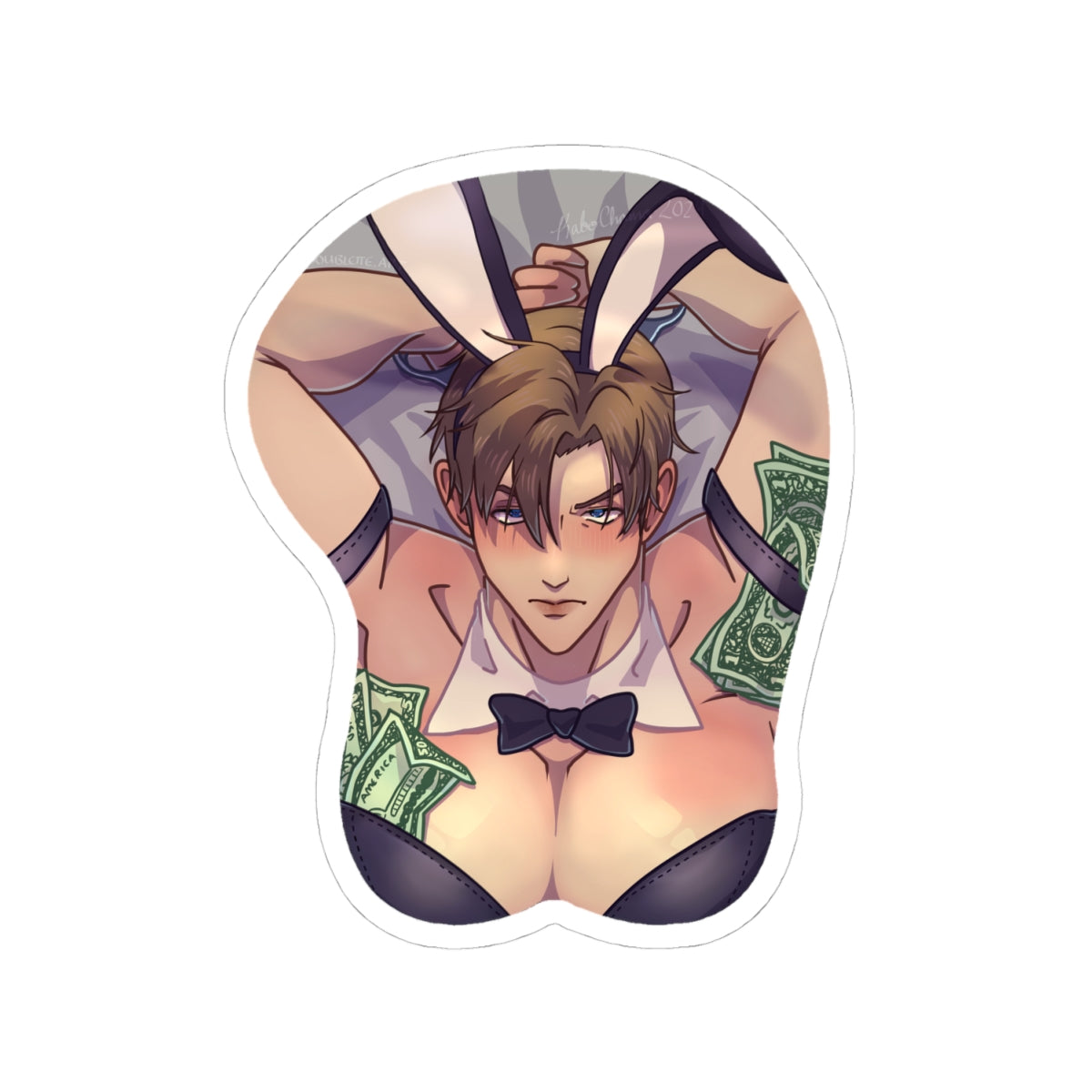 Leon Kennedy Bunny Suit Kiss-Cut Stickers