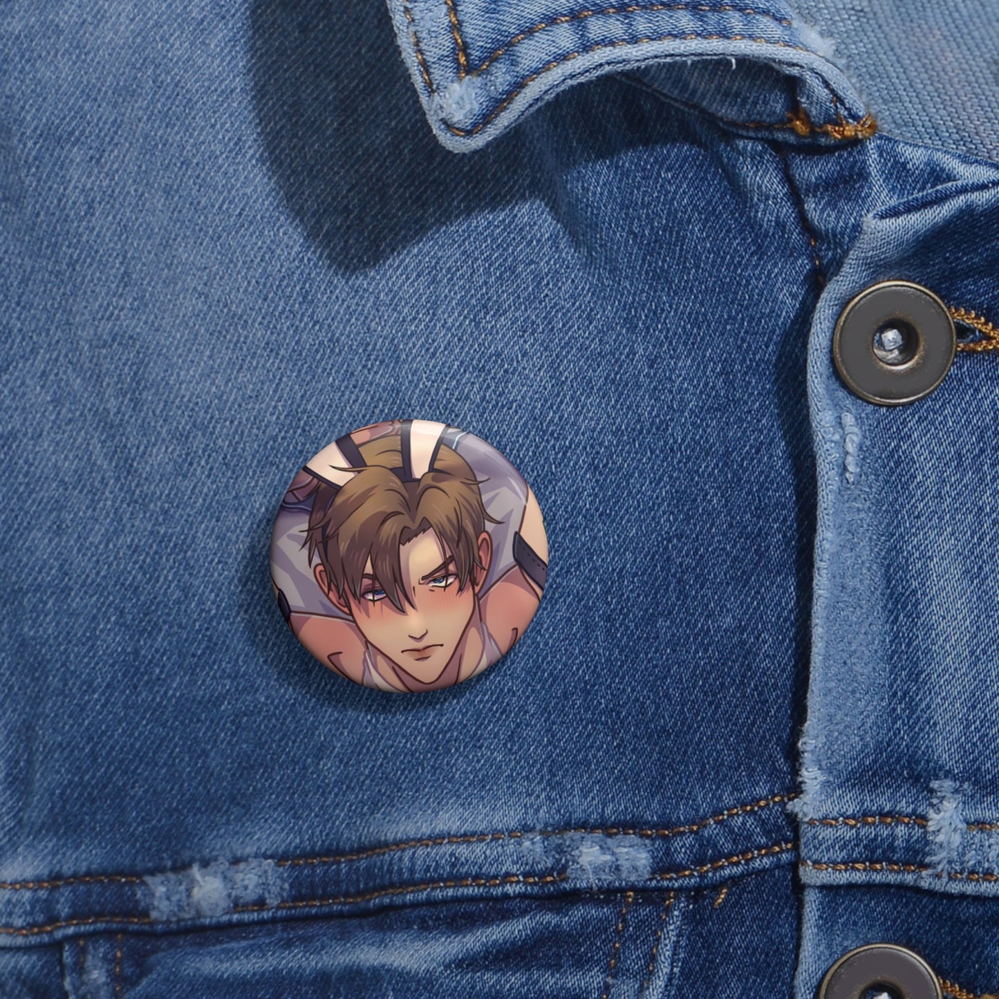 Leon Kennedy Bunny Suit Pin Button, Leon Simp Gifts, RE4 Lover Presents, Leon Girlies, boba mouse pad, Boba stickers
