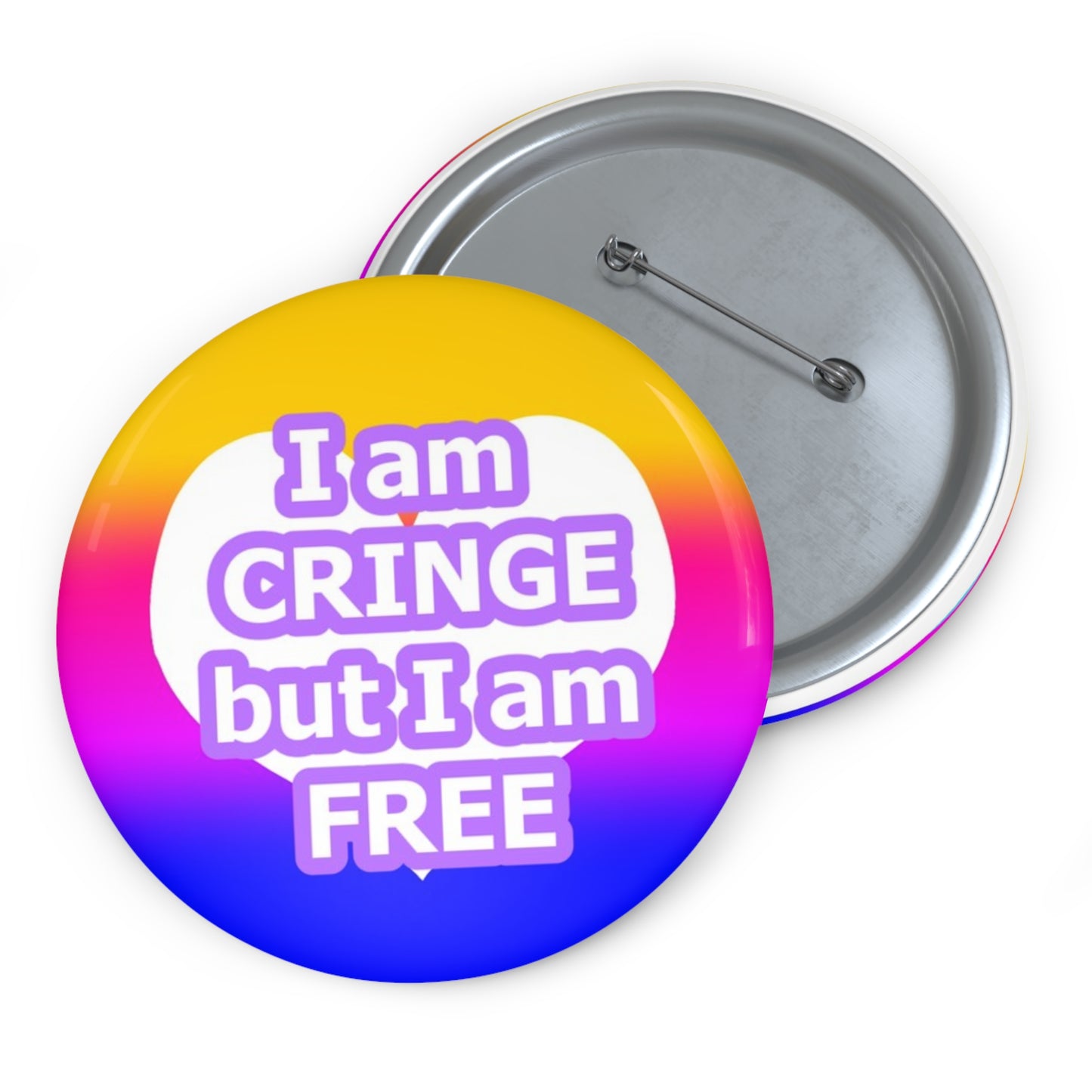 Cringe but Free Pin Button