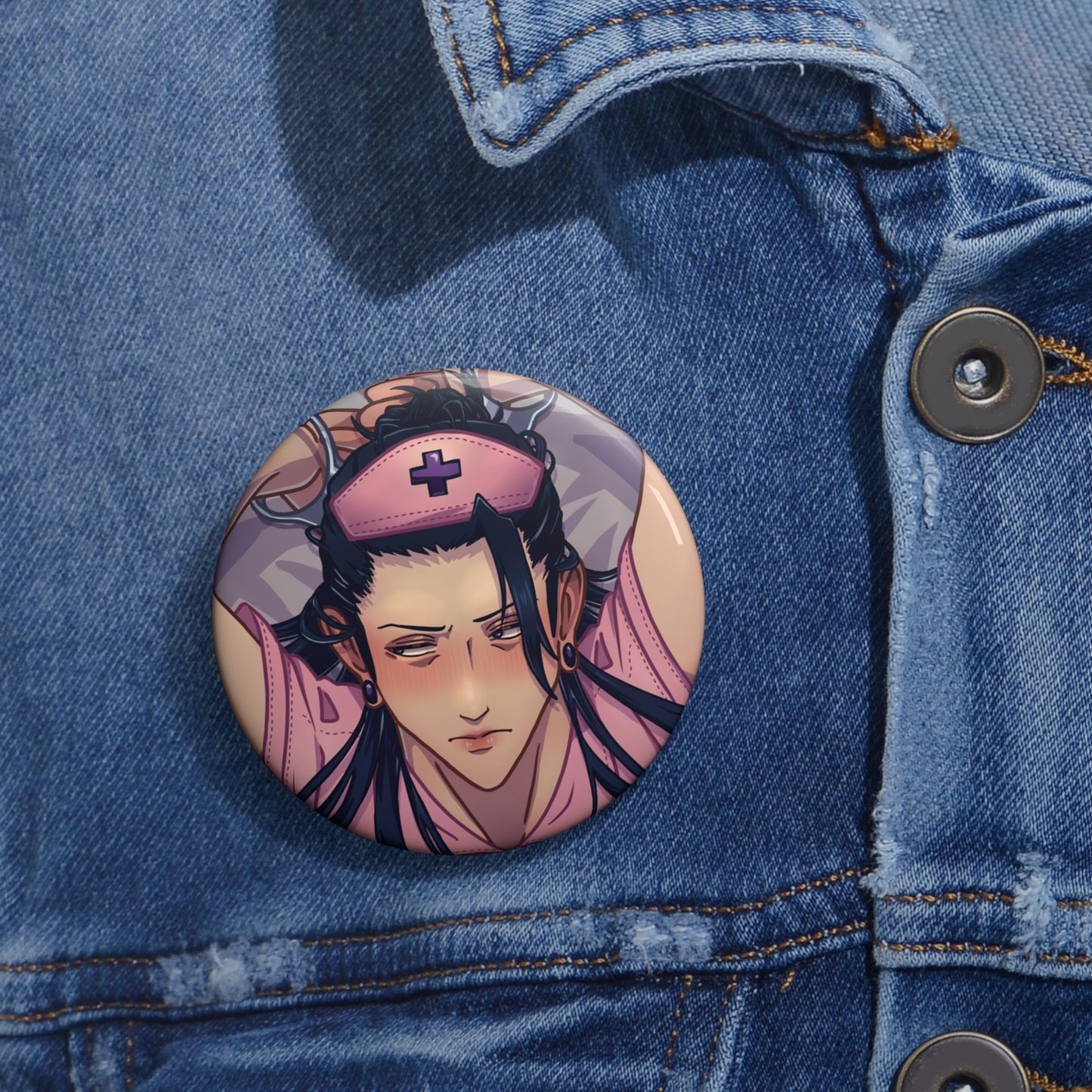 Suguru Geto Nurse Pin Button