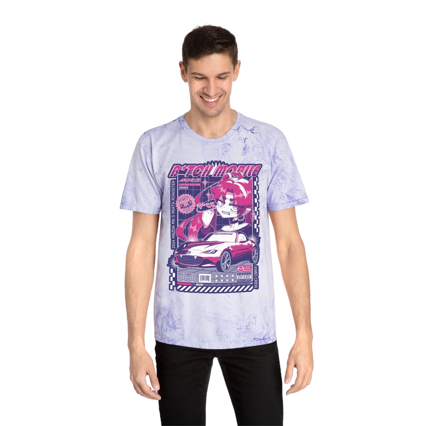 B*tch Mobile Bisexual Pride Flag Graphic T-shirt