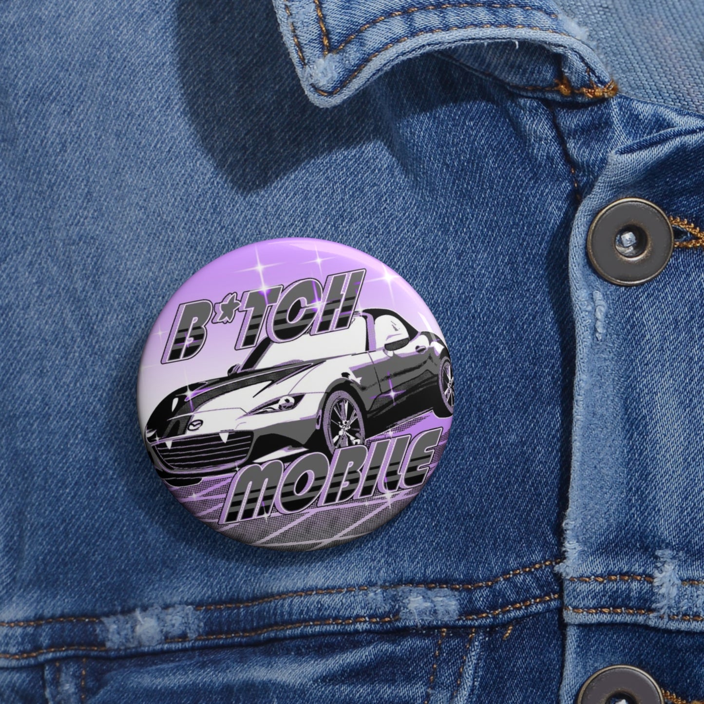 B*tch Mobile Ace Pride Pin Button