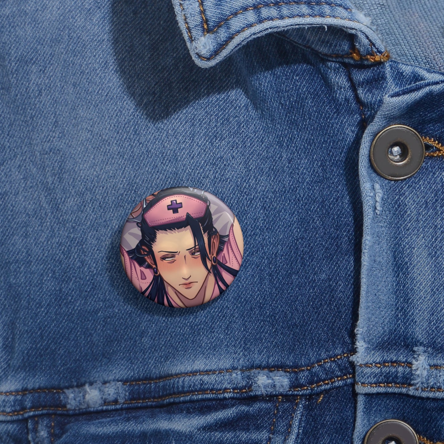 Suguru Geto Nurse Pin Button