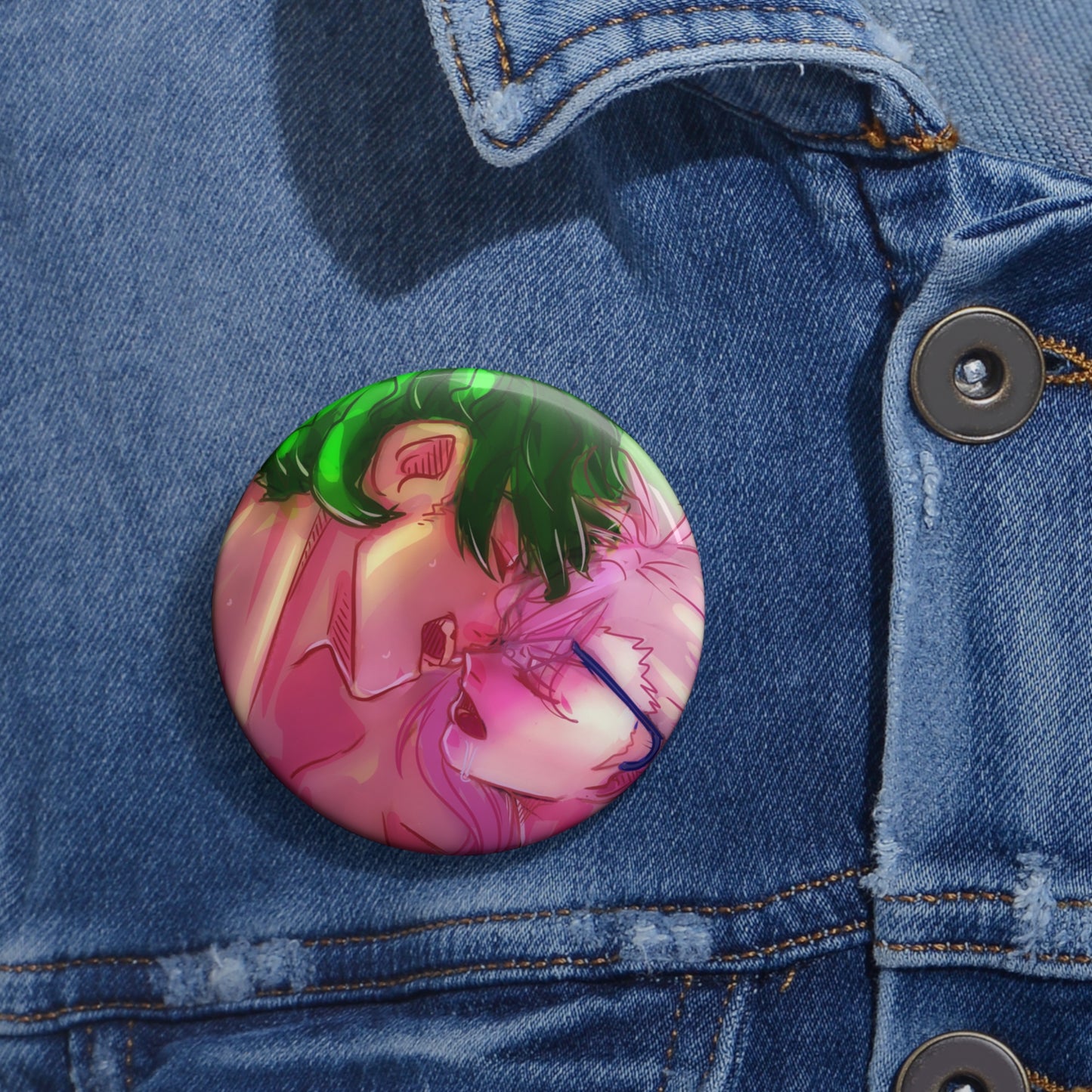 MachaBlossom Pin Button Joe x Cherry Blossom
