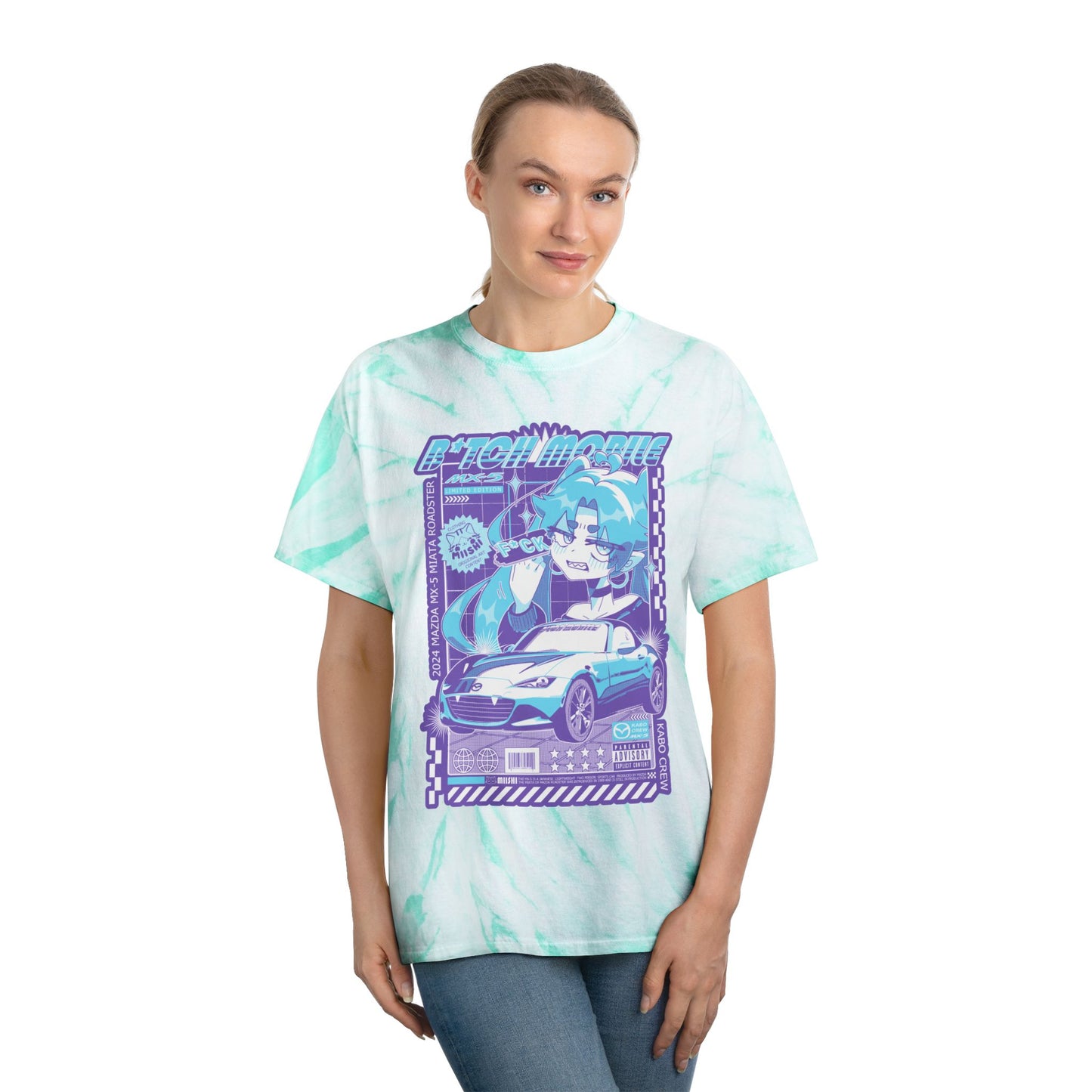 B*tch Mobile Gay Pride Flag Graphic T-shirt