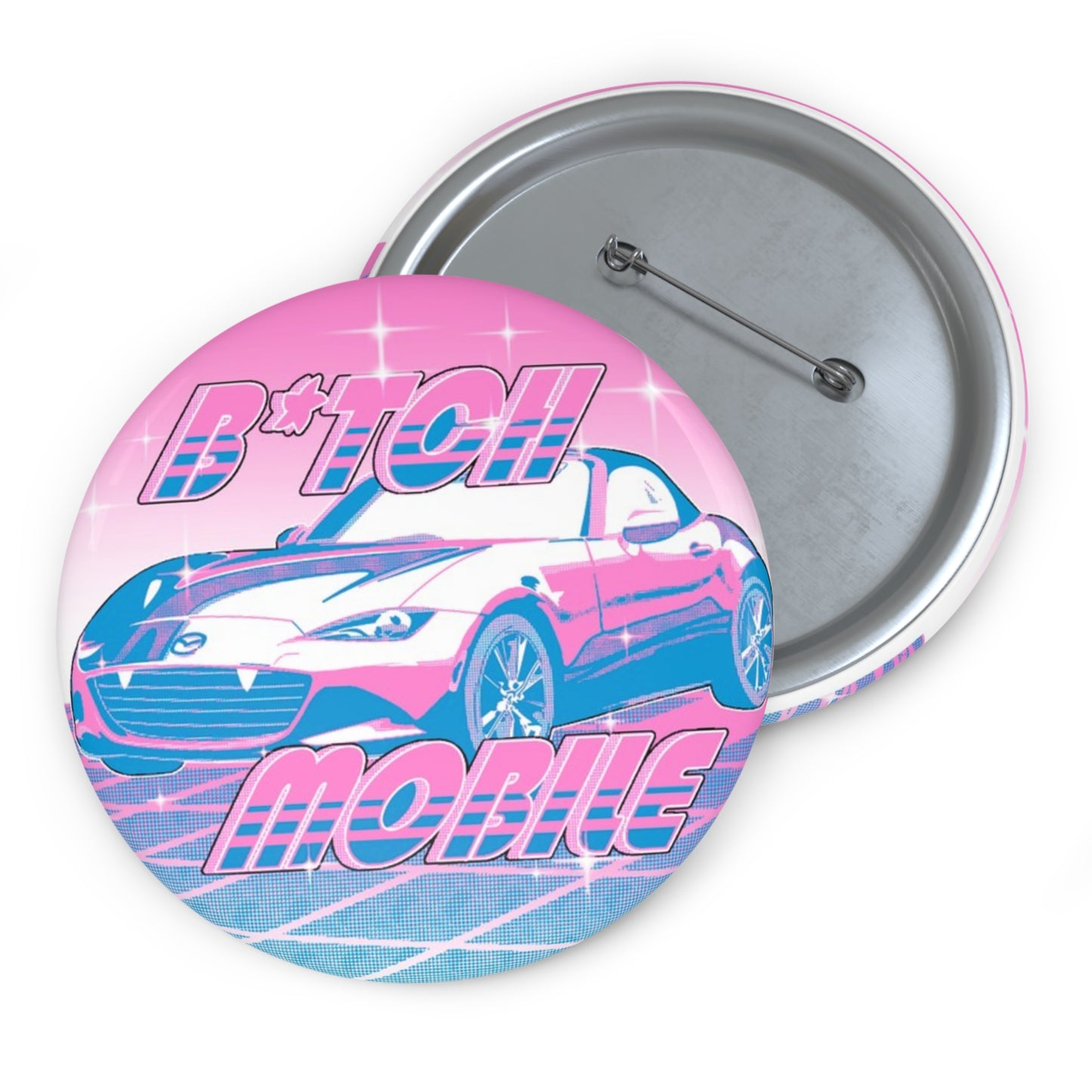 B*tch Mobile Trans Pride Pin Button