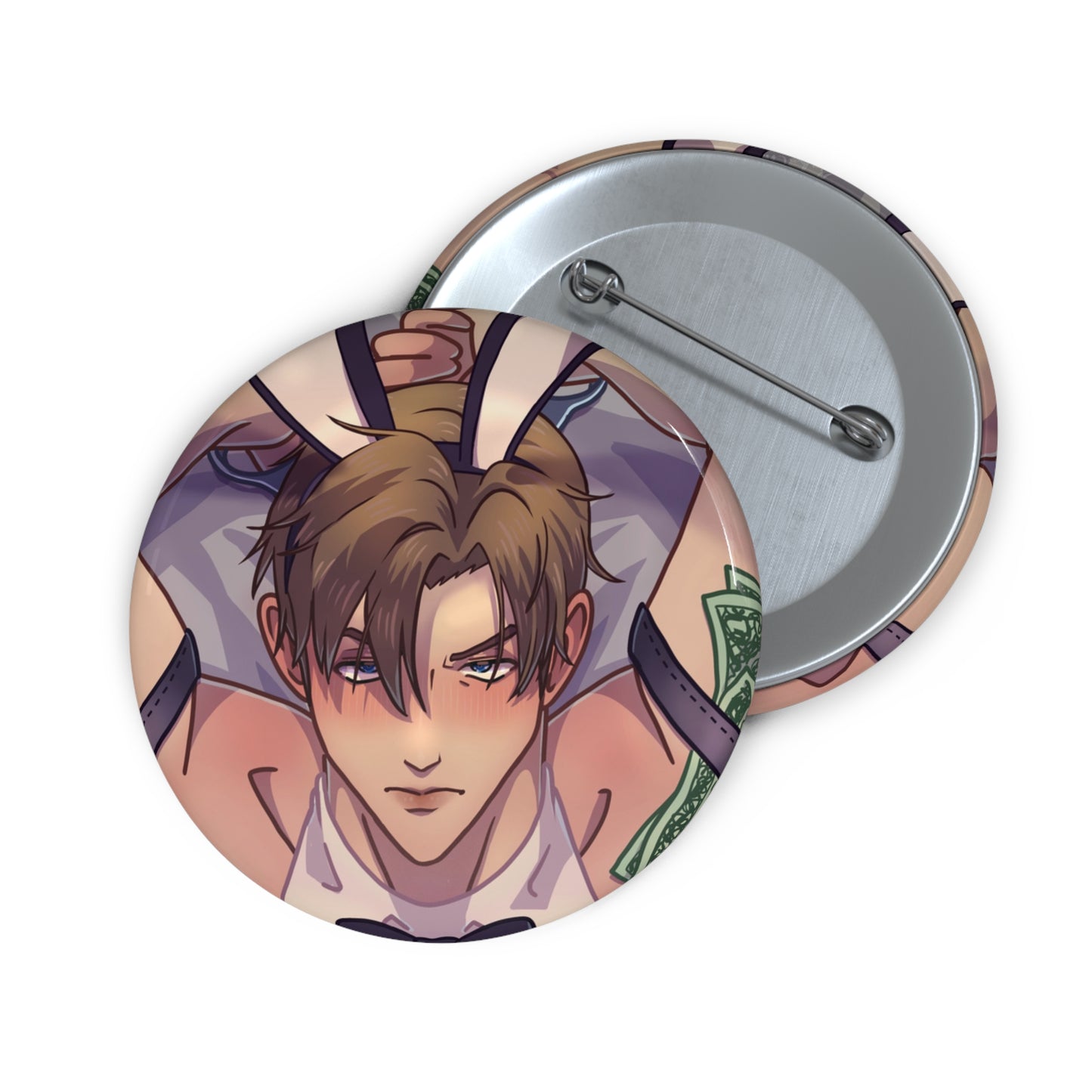 Leon Kennedy Bunny Suit Pin Button, Leon Simp Gifts, RE4 Lover Presents, Leon Girlies, boba mouse pad, Boba stickers