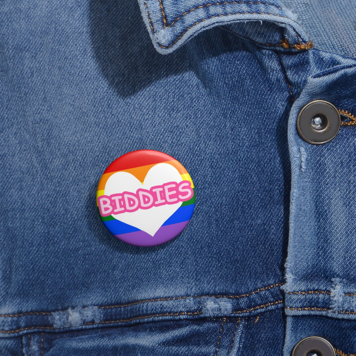 Biddies Pin Button