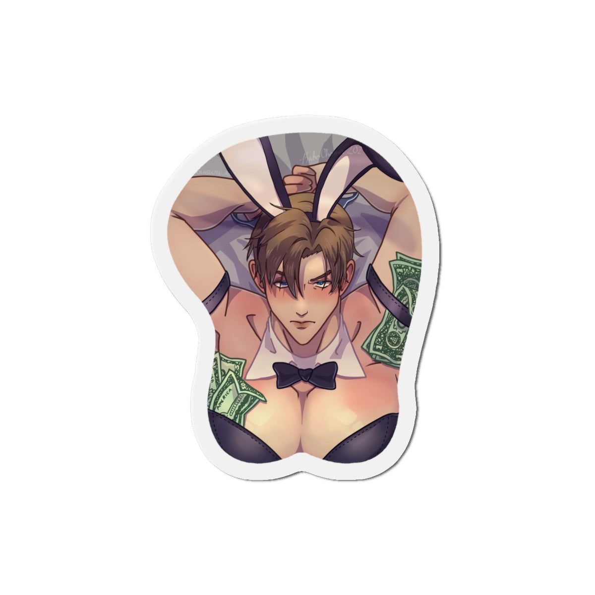 Leon Kennedy Bunny Suit Die-Cut Magnets