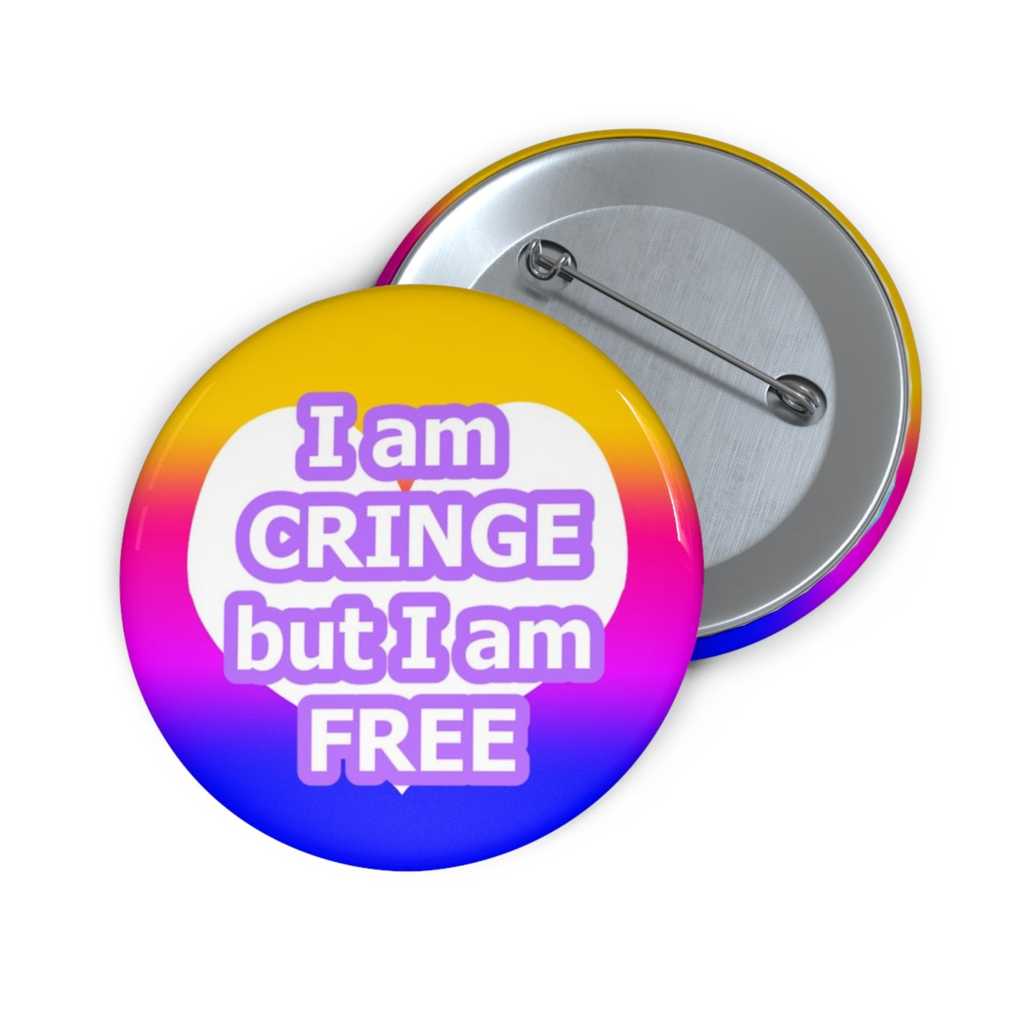 Cringe but Free Pin Button