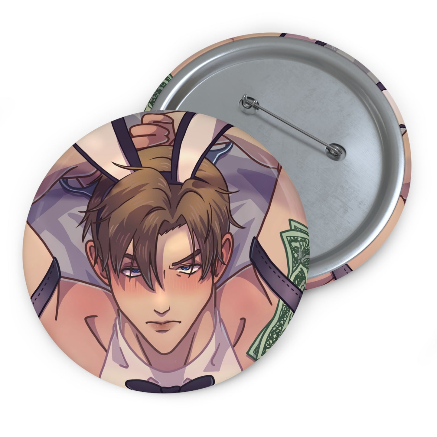 Leon Kennedy Bunny Suit Pin Button, Leon Simp Gifts, RE4 Lover Presents, Leon Girlies, boba mouse pad, Boba stickers