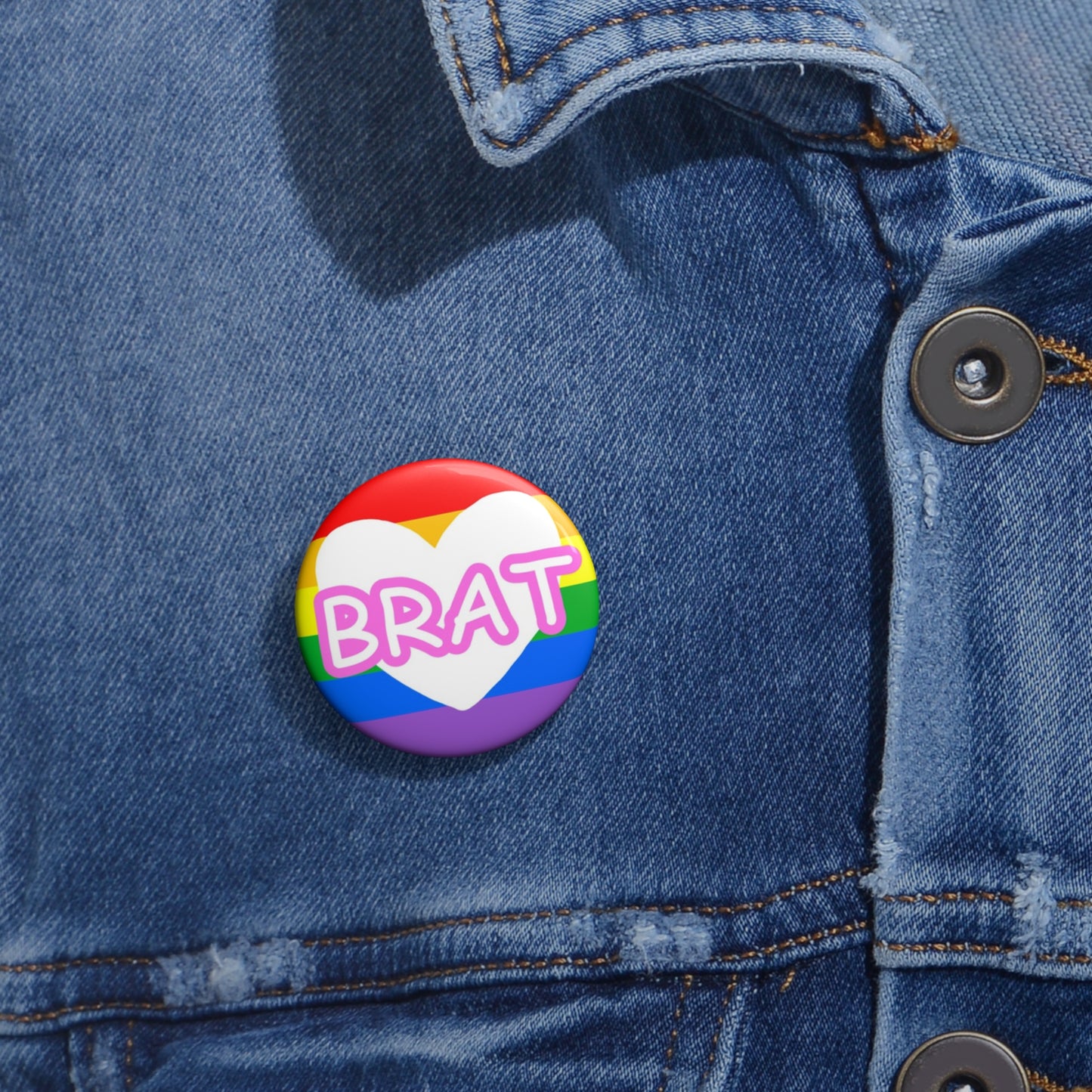 Brat Pin Button