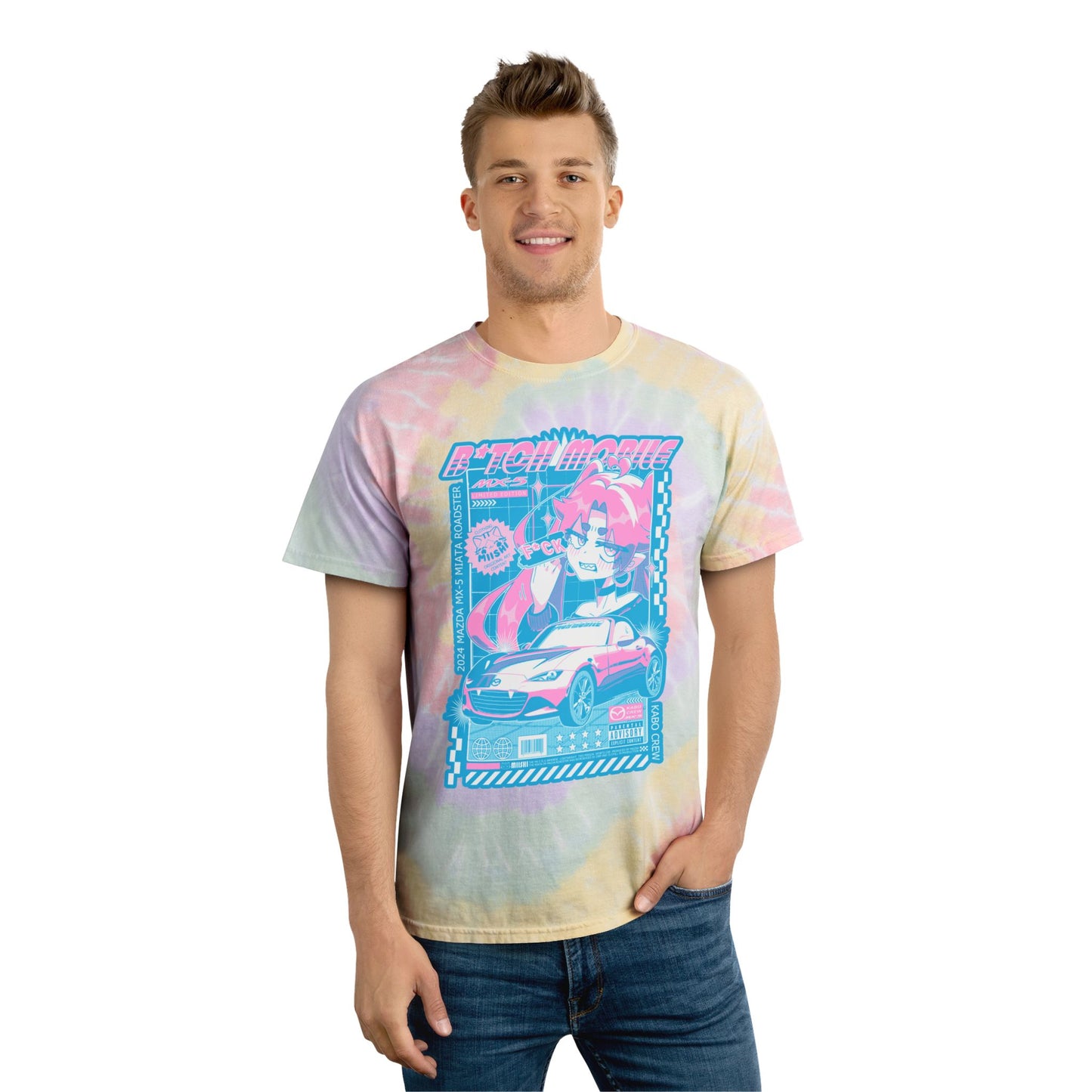 B*tch Mobile Trans Pride Flag Graphic T-shirt