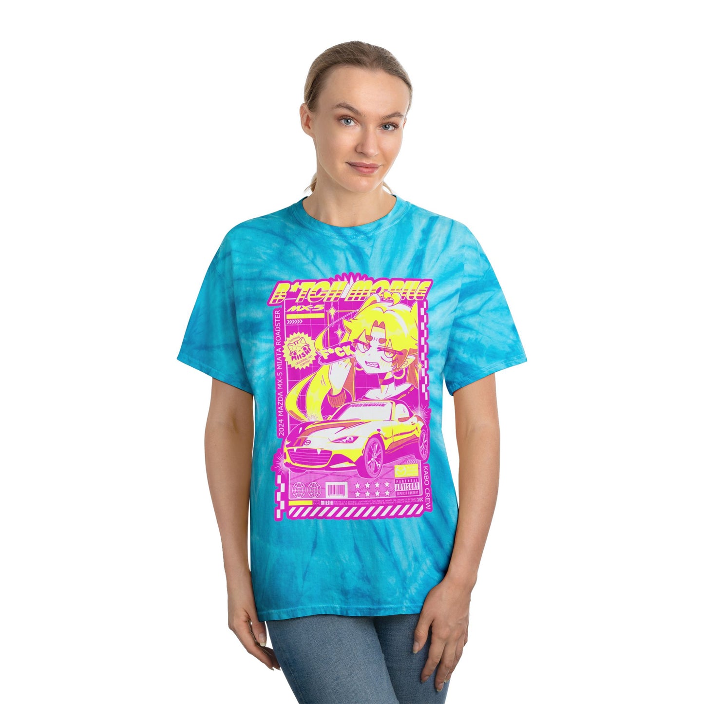 B*tch Mobile Pansexual Pride Flag Graphic T-shirt