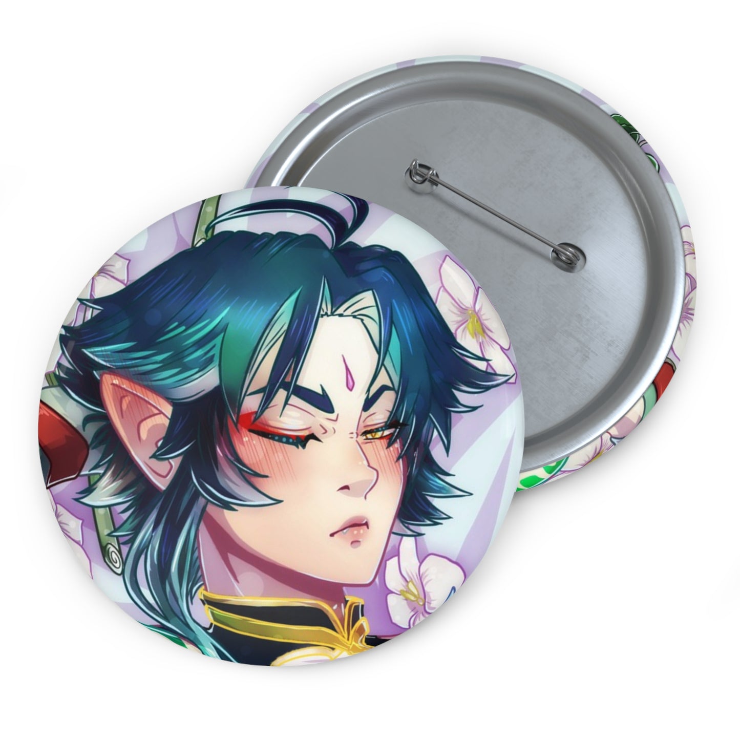 Xiao Dakimakura Fanart Pin Button
