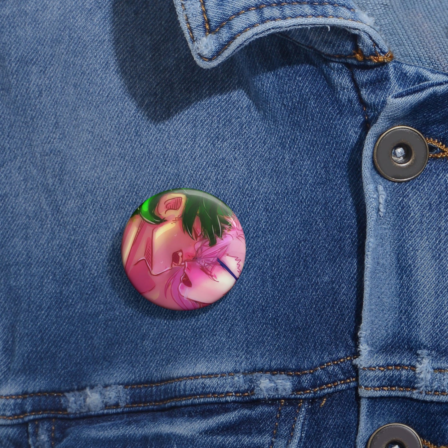 MachaBlossom Pin Button Joe x Cherry Blossom