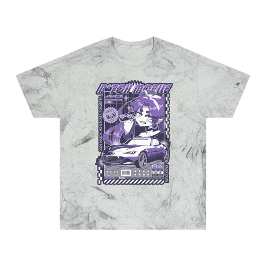 B*tch Mobile Asexual Pride Flag Graphic T-shirt