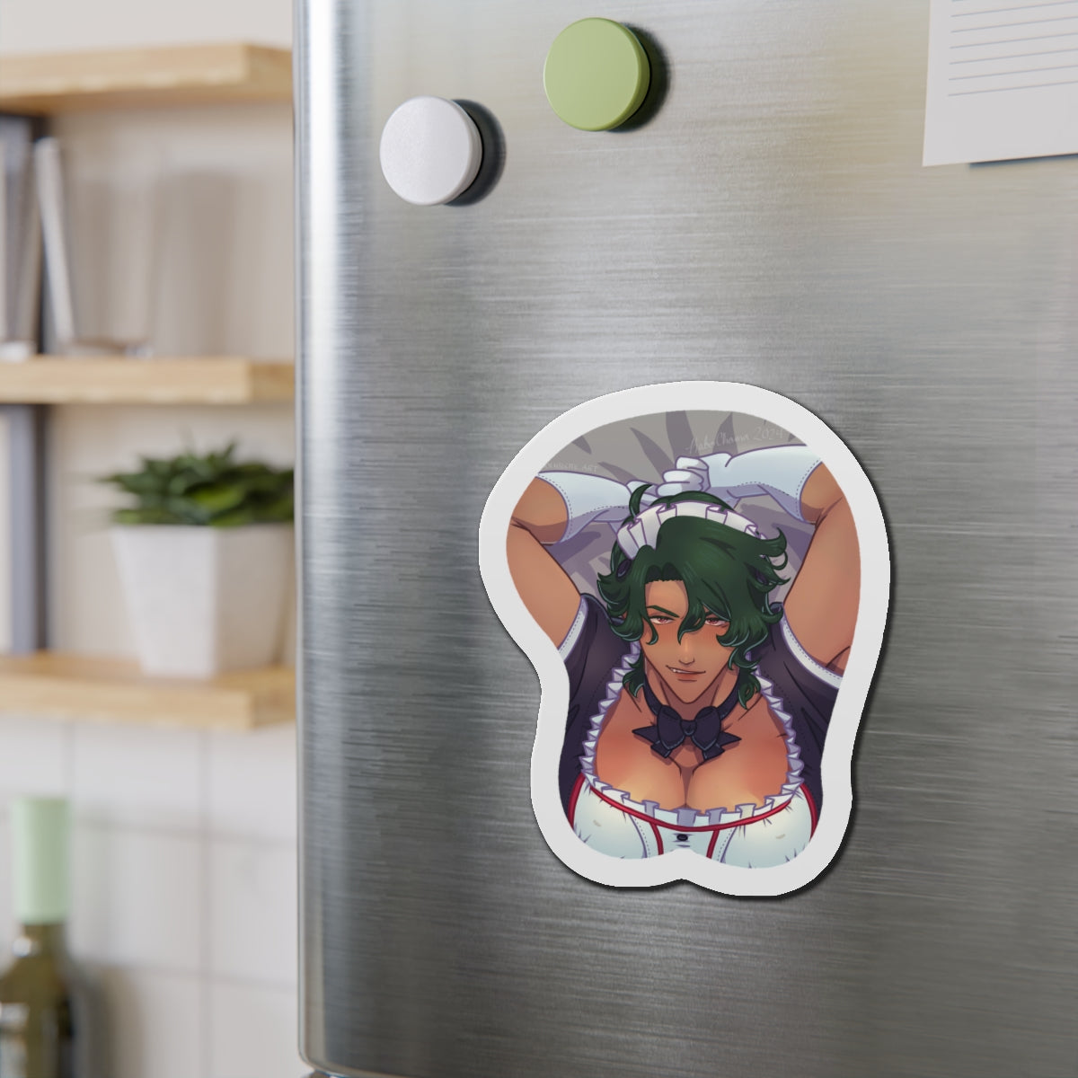 Kojiro Nanjo Maid Uniform Die-Cut Magnets