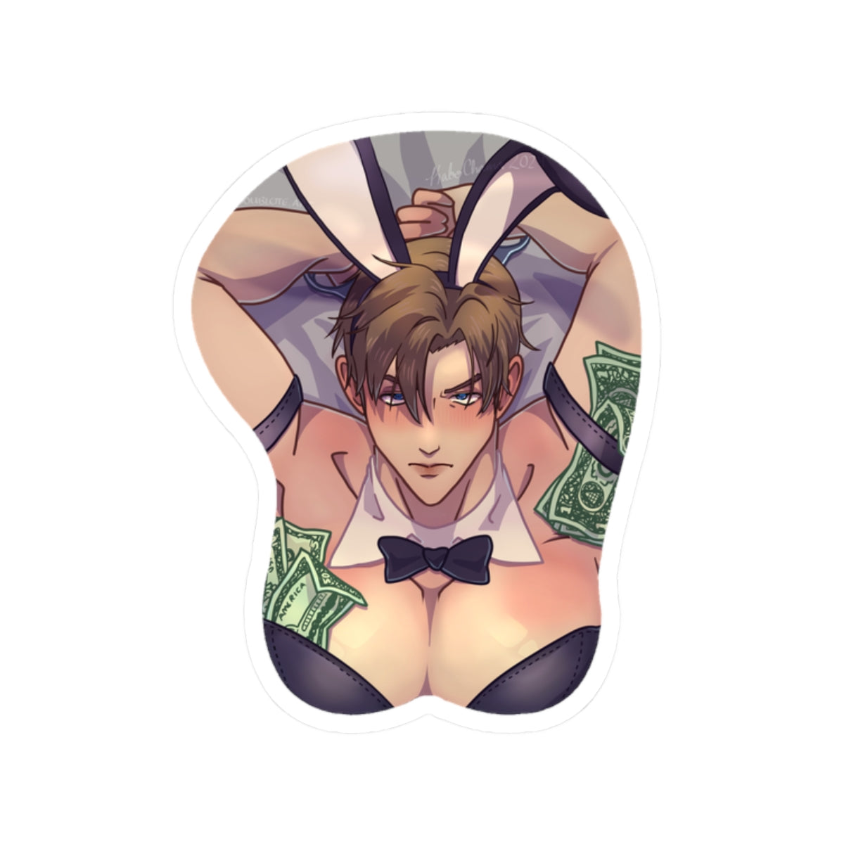 Leon Kennedy Bunny Suit Kiss-Cut Stickers