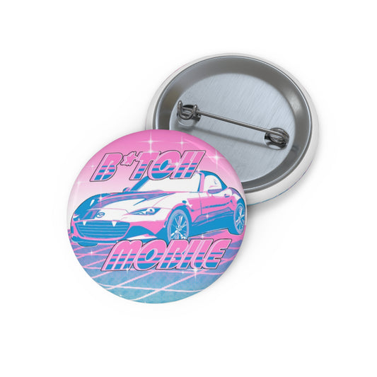 B*tch Mobile Trans Pride Pin Button