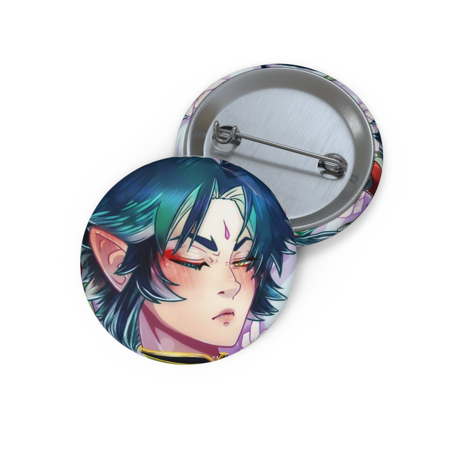 Xiao Dakimakura Fanart Pin Button