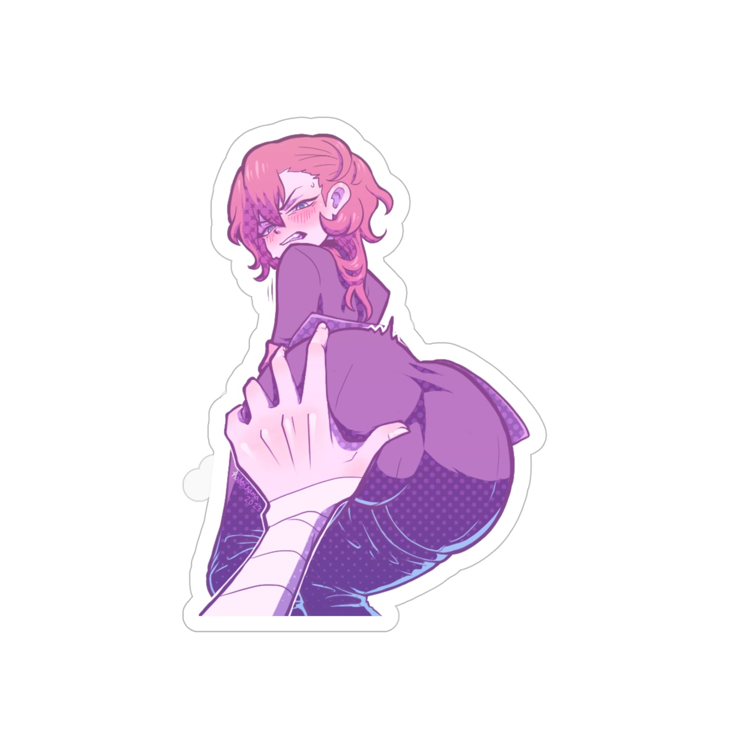 Chuuya Nakahara Peach Transparent Decal